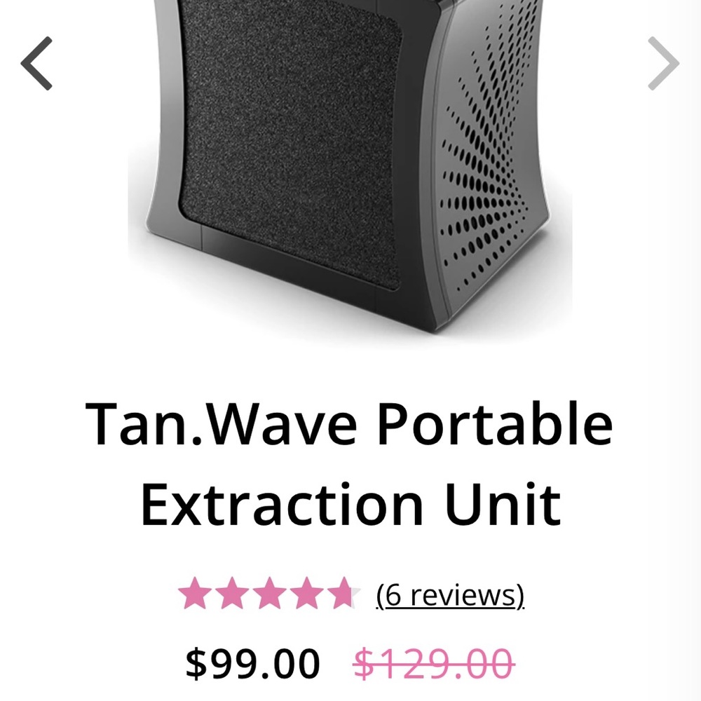 Spray tanning air filter never used